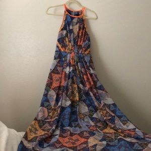 Anthropologie patchwork maxi size m
